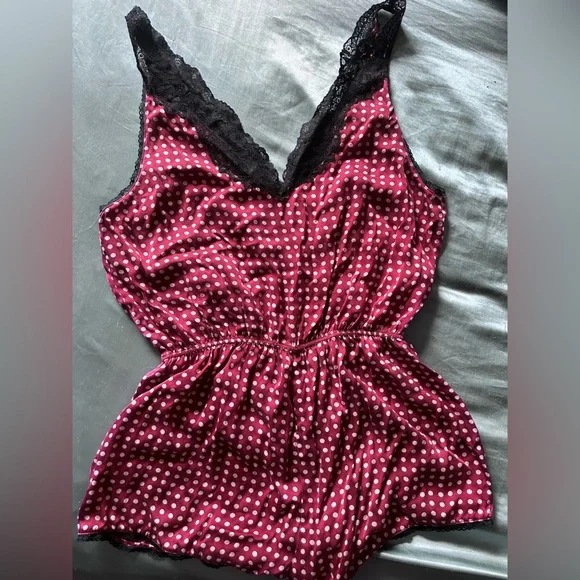 Stella McCartney Polka Dot Lace Trim Romper - Picture 2 of 3